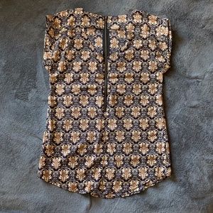 InLUV Zip up bohemian mini dress Medium